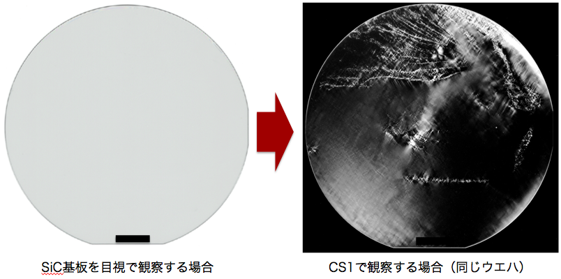 CS1画像と目視画像との比較